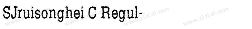 SJruisonghei C Regul字体转换